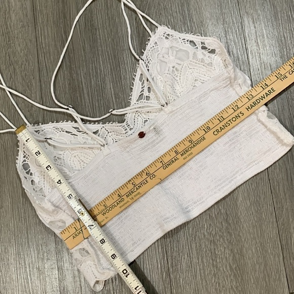 Free People White Lace Bralette size L - Picture 12 of 12
